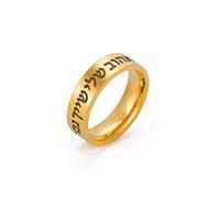 Amaxer Shema Israel Anillo para Mujeres Judía Judaica Hebrea Cábala Bendición Anillo Amuleto Religioso Dedo Anillo Joyería para Mujeres Hombres (Oro, 10)
