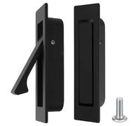 Amaxiu Tirador de puerta de bolsillo, manijas de puerta corrediza, empotrables, empotrables, montaje empotrado, puerta de bolsillo, herrajes de puerta, tiradores de borde de puerta de bolsillo, puerta
