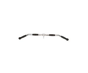 AMAYA SPORT Barra Dorsal 90 cm, Barra Dominadas con Polea para unirla a Máquina Multiestación, Acero de máxima Resistencia, Agarre de Caucho Virgen