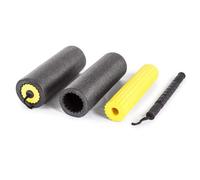 AMAYA SPORT Cilindro Masaje 3 en 1, Rodillo de Espuma para Masaje y Automasaje Fitness, Dolores Musculares, Fisioterapia, Foam Roller de Espuma fácil de Transportar, Dolor de Espalda