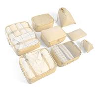 AMAYGA 8pcs Bolsas De Almacenamiento De Viaje a Prueba De Agua Ropa Embalaje Cubo Organizador De Equipaje, Zapatos, Cosméticos Accesorios
