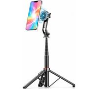 Amayo - Palo selfie magnético con soporte para MagSafe para smartphone, trípode Bluetooth con control remoto, soporte magnético para selfie stick, accesorio magnético para iPhone 15, 16, 17, Huawei
