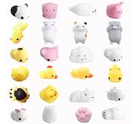 Amaza Mochi Squishy Animales Regalos Cumpleaños Niños Colegio Pack 24 - Mini Squishy Kawaii,Scuishis,Squeeze Toy para Detalles Cumpleaños Niños, Relleno Piñata Fiesta Infantil Regalitos Invitados