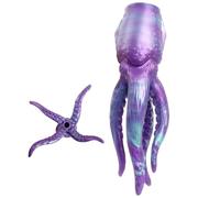 AMAZBEE 3 en 1 Masturbador Monstruo Plug Anal Pene de Silicona 3D Textura Realista Masturbación Masculina Consolador Tentáculo de Silicona Femenino (Octopus)