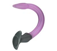 AMAZBEE Consolador Anal de Silicona Tentáculo Consolador Pulpo xxl Extra Largo con Base Estimulante Anal Plug Anal Suave Juguete Sexual Parejas Sexo Extremo (Purple-L)