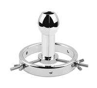 AMAZBEE Plug anal de acero inoxidable expansión vaginal para mujeres Butt Training Stretching Kit ajustable adulto SM juguetes sexuales para parejas (L)