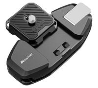 AMAZEAR Clip Correa Mochila Cámara DSLR: Operación a Una Mano Mejorada con Placa Liberación Rápida para Canon Nikon Sony Fuji Go-Pro Cámara Acción, Seguro Antiapertura, Negro