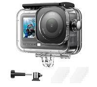 AMAZEAR Estuche de buceo impermeable para DJI OSMO Action 6 Accesorios, Action6 Pro 60M/200FT carcasa de buceo para deportes acuáticos de aguas profundas, esnórquel, en el agua, carcasa dura, diseño