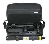 AMAZEAR Funda para Insta360 X6/X5/X4 Air Accesorios, Bolsa Transporte Impermeable, Bolso Bandolera portátil para Insta360 X5 / X6, Compatible con Palo Selfie 3M 9,8ft, Totalmente Negro, Grande