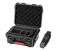 AMAZEAR Funda rígida impermeable para DJI OSMO Action 6, accesorio Action6 Pro, caja de transporte de doble capa a prueba de golpes, funda rígida de viaje con interior de EVA suave, correa para el
