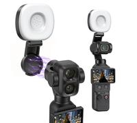 AMAZEAR Pocket Luz LED Magnética para dji OSMO Pocket 4/3/4P Accesorios | OSMO Pocket 4/3/4P Luz LED magnética,Iluminación Auxiliar Auto-Follow Gimbal,CRI≥95, 3 temperaturas 2500-5600K,batería 500mAh