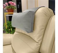 AmazeCov Almohada antideslizante para la cabeza reclinable, cojín de apoyo para el cuello con funda de terciopelo para aliviar el dolor en casa, oficina y viajes (gris claro)