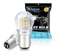 AMAZENAR Paquete de 2 1157 BAY15D 1016 1034 7528 2057 2357 Luz LED Blanca 12V-DC, AK-3014 39SMD Bombillas de Repuesto Para Camper Freno de Freno de Carretera Luces de Señal Tail BackUp Bulbs Day Run