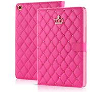 AmazFCCY Funda para iPad de 10.9 Pulgadas de 10.9 Pulgadas 2022, iPad 10 con Diamantes de imitación, Bonita Piel sintética, función de Apagado y Encendido automático, a Prueba de Golpes, para Apple