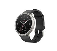 Amazfit Active 2 NFC Smartwatch 1.32" 2.000nits Mapas Offline Plata con Correa de Piel Negra