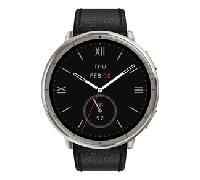 Amazfit Active 2 NFC Smartwatch 1.32" 2.000nits Mapas Offline Plata con Correa de Piel Negra