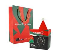 Amazfit Bolsa de regalo Bolsa de papel kraft con asa para Navidad para Smartwatch GTR 4, GTS 4 con gorro de Regalo Navideño Personalizado- 26.9x18x8cm