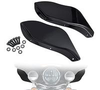 Amazicha Deflectores de Aire de carenado Negro con alas Laterales para Parabrisas Compatible con Harley Davidson Street Glide Electra Glide Tri Glide 1996-2013