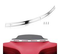 Amazicha Embellecedor de Parabrisas ranurado Pulido 96-13 Compatible con Harley Davidson Touring Street Glide Electra Glide Ultra Limited Tri Glide 1996-2013