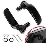 Amazicha Kit de Cierre de alforja Negro Brillante Compatible con Harley Davidson Touring Street Glide, Electra Glide, Road King, Road Glide, Ultra Limited, FLHR FLHT FLHX FLHTK 2014-2022