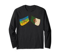 Amazigh Argelia Bandera Bereber Orgullo Argelino Tamazgha Argelia Manga Larga