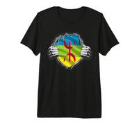 Amazigh Flag Berber Blood Inside Me Superhero Outfit Camiseta Premium