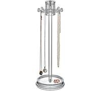 Amazing Abby - Tentación - Soporte para collar con diseño de gancho giratorio, soporte organizador de joyas, exhibición de árbol de pulsera, solución de almacenamiento perfecta para collares,