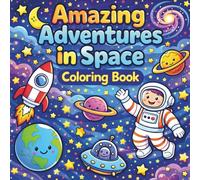Amazing Adventures in Space: Fun & Educational Outer Space Coloring Pages for Kids Ages 5-7 (Cozy Coloring Books for All Ages)