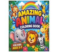Amazing Animal Coloring Book for Kids Ages 3-7: Cute Animal Jobs Coloring Book for Kids, Cute Bears, Lions, Rabbits, and More Fun Animal Workers to Color