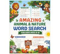 Amazing Animal & Nature Word Search for Kids Ages 6-10: Large Print Word Puzzles with Simple Outlines, Educational Labels, and Fun Animal Adventures ... (MiniMinds Studio Word Search Books for kids)