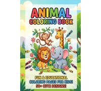 Amazing Animals Coloring Book for Kids Ages 4-8: 40 Fun Animal Coloring Pages with Interesting Facts, Word Search Puzzle, and Creative Activities for ... (TechFusion Kids Coloring Adventures)