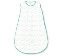 Amazing Baby by Swaddledesigns, Saquito de Dormir de Microfibra Para Bebé con Cremallera de 2 Vías, Lunares Divertidos, Aguamarina, Pequeño, 0-6 Meses