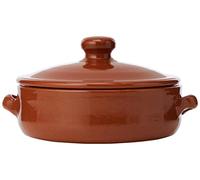 Amazing Cookware - Cacerola Redonda de Barro con Tapa (15 cm)