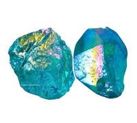 Amazing Gemstone Cristales crudos y piedras curativas, rocas naturales para tumbling y bricolaje (2 piezas), 2 Pieces
