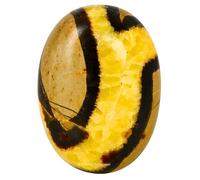 Amazing Gemstone Cristales septarianos y piedras curativas, piedra grande de palma, cristal para buena suerte, energía positiva equilibrada, meditación, relleno de calcetines únicos, regalos para