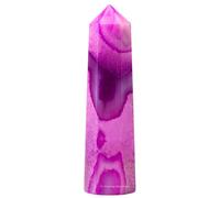 Amazing Gemstone Torres de cristal de ágata rosa ~ Obelisco de punto curativo natural para reiki y rejilla (2 a 3 pulgadas)