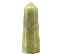 Amazing Gemstone Torres de cristal de aguamarina amarilla, obelisco de punto curativo natural para reiki y rejilla (2 a 3 pulgadas)