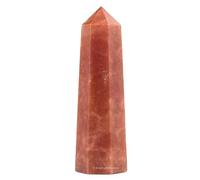 Amazing Gemstone Torres de cristal de cuarzo fresa ~ Obelisco de punto curativo natural para reiki y rejilla (2 a 3 pulgadas)