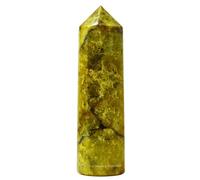 Amazing Gemstone Torres de cristal de ópalo verde ~ Obelisco de punto curativo natural para reiki y rejilla (2 a 3 pulgadas)