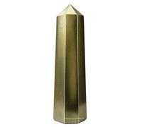 Amazing Gemstone Torres de cristal de pirita, obelisco de punto curativo natural para reiki y rejilla (2 a 3 pulgadas)