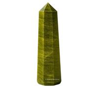 Amazing Gemstone Torres de cristal de vesuvianita, obelisco de punto curativo natural para reiki y rejilla (2 a 3 pulgadas)