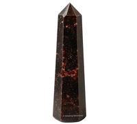 Amazing Gemstone Torres de cristal granate ~ Obelisco de punto curativo natural para reiki y rejilla (2 a 3 pulgadas)