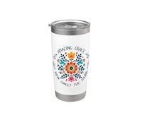Amazing Grace Christian Hymn Boho Vaso térmico de acero inoxidable de doble pared
