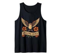 Amazing Grace - Himno Cristiano - Tragar Flores de pájaro Camiseta sin Mangas