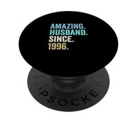 Amazing Husband Since 1996 | 30 Aniversario de Boda 30 años PopSockets PopGrip Adhesivo