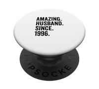 Amazing Husband Since 1996 | 30 Aniversario de Boda 30 años PopSockets PopGrip Adhesivo