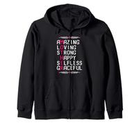 Amazing Loving Strong Happy Selfless Graceful Mother Day Sudadera con Capucha