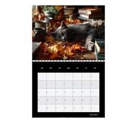 Amazing Present: Featuring the Wall Calendar Cat 2026, this product provides a twofold purpose of date tracking and decorative appeal, serving as a cherished Christmas or birthday present for anyone o