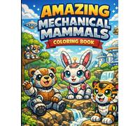 Amazing Robot Mammals Coloring Book for Kids: Fun Robotic Animal Coloring Pages for Boys & Girls Ages 3-6 | Cute Mechanical Mammals, Easy Coloring Activities for Toddlers and Preschoolers