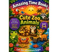 Amazing Time Book: Cute Zoo Animals (Amazing Time Book A children's Coloring Activity Book)